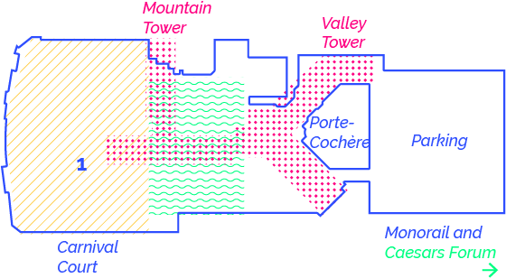 Harrah's map