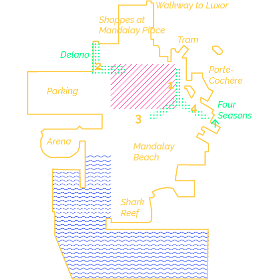 Mandalay Bay map